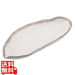 和食器コレクション 志野粉引 変わり長皿 写真1