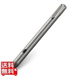 アクティブ タッチペン 電池式 単6 軽量 スリム 極細 細やか なめらか スムース タッチ 指紋防止 防汚 耐久性 大人 かっこいい シルバー 写真1