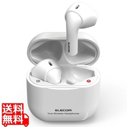 ワイヤレスイヤホン ヘッドホン Bluetooth セミオープン 超小型 ホワイト 写真1