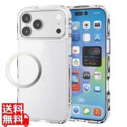 TOUGH SLIM LITE ケース オールクリア メタルステッカー付 写真1