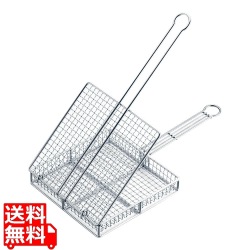 18-8地鶏焼き網 蓋付き 小 写真1