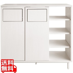 ダストボックス カウンター 幅90 高さ86 DB-9040 ホワイト 宮武製作所 写真1