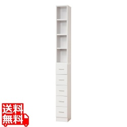 鏡面すきま収納タオルストッカーW20 写真1