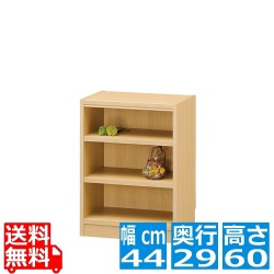 フリーラック タナリオ TNL-6044 NA | 幅:約45cm 高さ:約60cm ナチュラルブラウン 全棚可動 シェルフ 書斎 オフィス 事務所 写真1