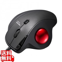 有線トラックボール(静音・5ボタン・親指操作タイプ) 写真1