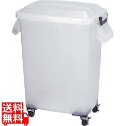 厨房ペール 半透明(キャスター付) CK-45N ナチュラル 写真1