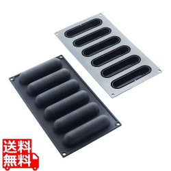 マルテラート シリコンモルド エクレア 6取 30SIL504 写真1