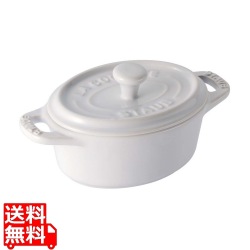 セラミック ミニオーバルココット ホワイト 40511-089 写真1