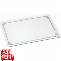 陶器風 メラミントレー(金唐草線入) YO-300-G 写真1