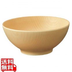 メラミン食器 ウォールナ ボール 17cm WD-41-NA ナチュラル 写真1