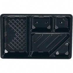 夢彩ごぜん(50枚入)TSR-BOX90-60 中仕切II 黒 写真1