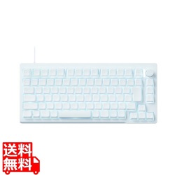 プリンストン CNCフルアルミケース 75% 磁気無接点スイッチ搭載 SOCD キーボード(ホワイト) UP-MKGA75MTLC-RT-J/W 写真1