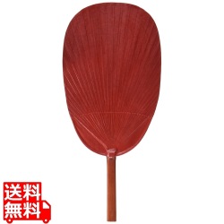 カラー渋うちわ 赤 26-604-03 写真1