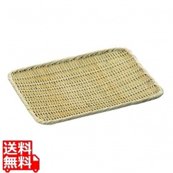 竹製 角盆ザル 尺2(300×360) 写真1