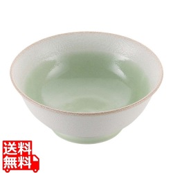 磁器 中華食器 釉彩若草 高台丼 6.5寸 写真1