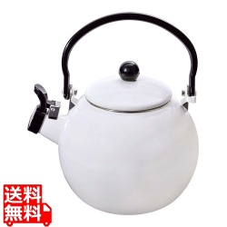 コージークック ホーロー笛吹ケットル 2.2L ホワイト 写真1