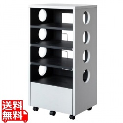 ゲーム機ラック ラック GRK-002 WH×BK 宮武製作所 | ゲーム 収納 リビング 写真1