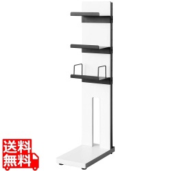 ゲーム機スタンド 幅22 高さ105 GRK-006 ホワイト 宮武製作所 写真1