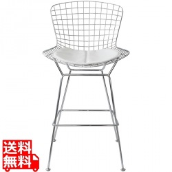 ワイヤーカウンターチェア PCK-020N ホワイト 写真1