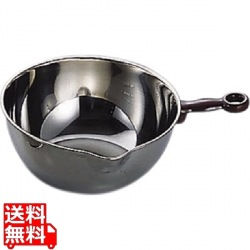 TKS18-8目盛付手付片口ボール21cm 写真1