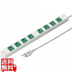 3P、3m、8個口タップ緑色(バックアップ用) 写真1