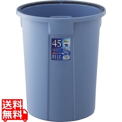 ベルク 丸型ポリペール ブルー 45N 本体 PP製 ※蓋は別売です 写真1