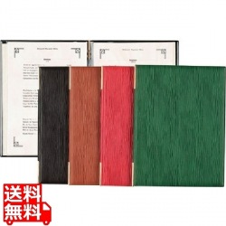 シンビ 洋風メニューブック MS-302 赤 写真1