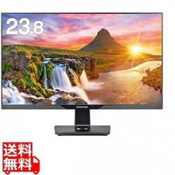 23.8型ワイド液晶 VGA/HDCP対応 DisplayPort HDMI搭載 液晶ディスプレイ ブラック 写真1