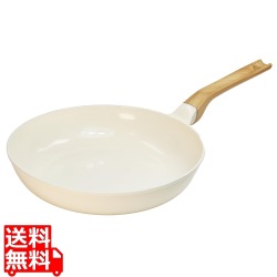 軽くて使いやすいホワイトセラミックパン 28cm 写真1