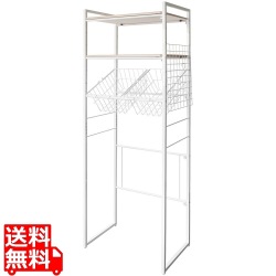 伸縮ランドリーラック SH-X692CR ホワイト 写真1