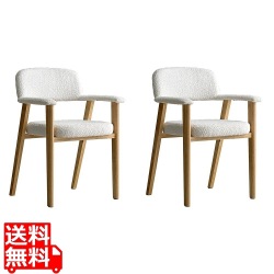 ダイニングチェア(2脚入) CH-C5979-2 ホワイト 写真1