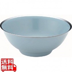 メタル丼 渕磨きタイプ 塗装仕様 青磁 写真1