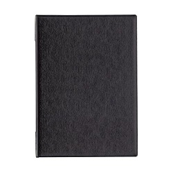 メニューファイルA4 4P黒 写真1