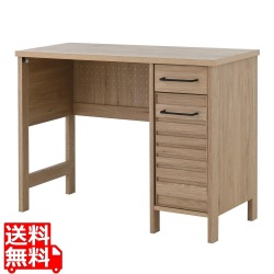 LAFIKA(ラフィカ)デスク(100cm幅) デスク 机 パソコンデスク 幅100 奥行40 コンパクトデスク コンパクト PCデスク 収納 グレーナチュラル LF73-100DS-GN 写真1