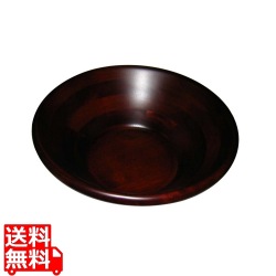天然木サラダボウル こげ茶 27cm 32026 写真1