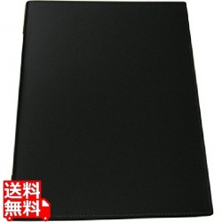 皮製メニューブック KM-201-P 黒 写真1