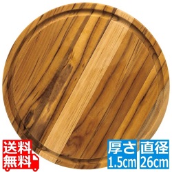 トラモンティーナ アドバンス抗菌木製まな板 丸 リバーシブル 26cm 13511/051 写真1