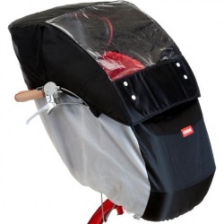 RCF-001 自転車幼児座席専用風防レインカバー(前用) (ブラック/グレー) 写真1