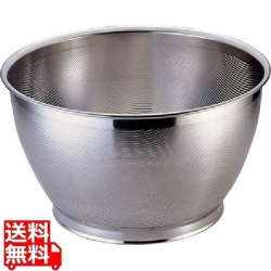 18-8 パンチング米揚ざる 33cm 業務用 写真1