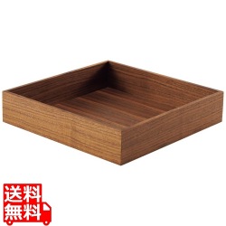 木製 正角箱 ウォールナット 身 写真1