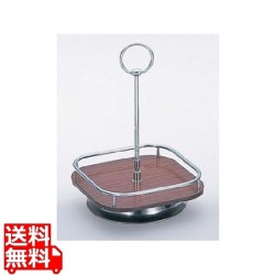 木目 角 回転カスタースタンド 写真1