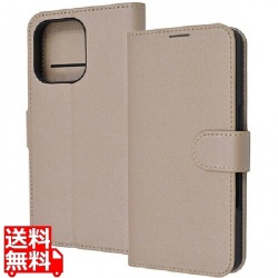 iPhone 16 Pro LS 耐衝撃 Mベルト シンプル 手帳型レザーケース/SBE 写真1