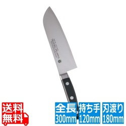 堺孝行 グランドシェフ 三徳庖丁 18cm 業務用 写真1