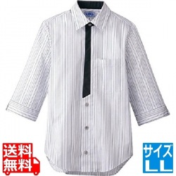 男女兼用七分袖シャツ LL BT-3122 グレー 写真1