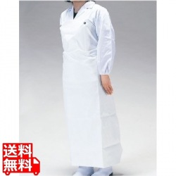 ワンタッチ胸付前掛 W-100白 写真1