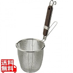 MT18-8ローズ柄うどんてぼ(丸底) 針金フック 写真1