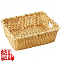 樹脂脱衣かご手付アイボリー大 写真1