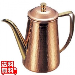 銅 槌目入 コーヒーポット 5人用 740cc 写真1