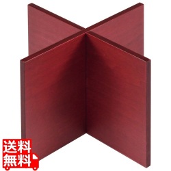 木製 組立十字スタンド 赤 200×200×150mm 写真1