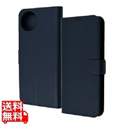 AQUOS wish4 Like STD耐衝撃 手帳型レザーケース シンプル マグ/DNV 写真1